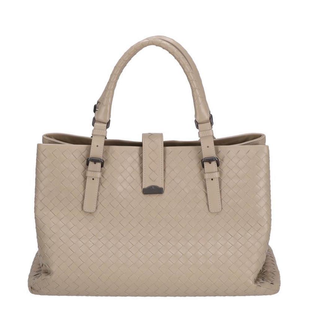 Bottega Intre Leather Tote Bag Brown